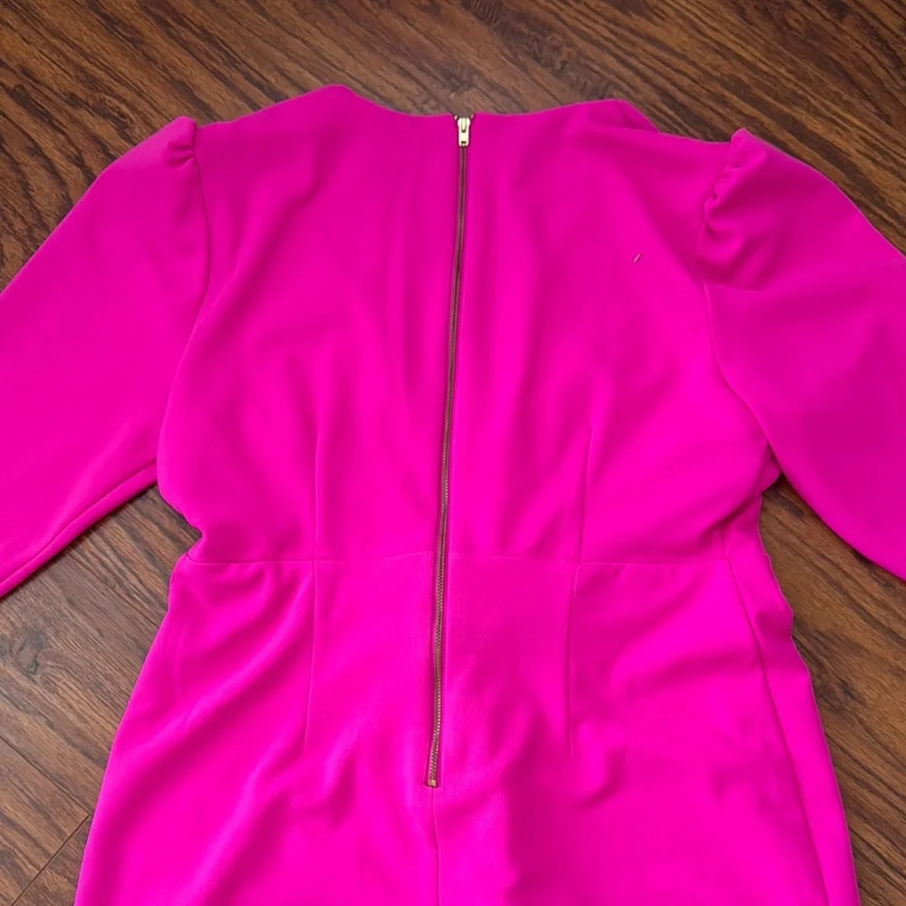 Julia Jordan Pink Sheath Dress with Puff Sleeves - Picture 4 of 7